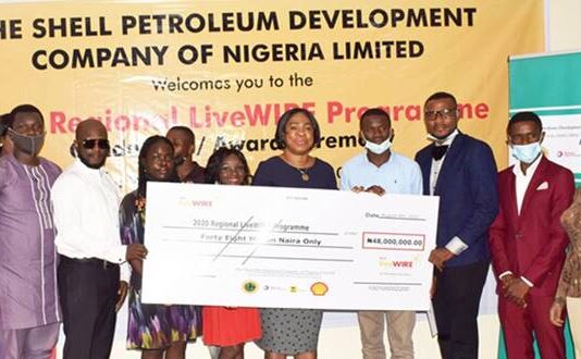 Shell LiveWIRE beneficiaries get N48m grant